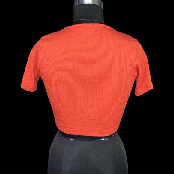 🎀NWOT Korean imported crop top ribbed - Picture 3 of 4